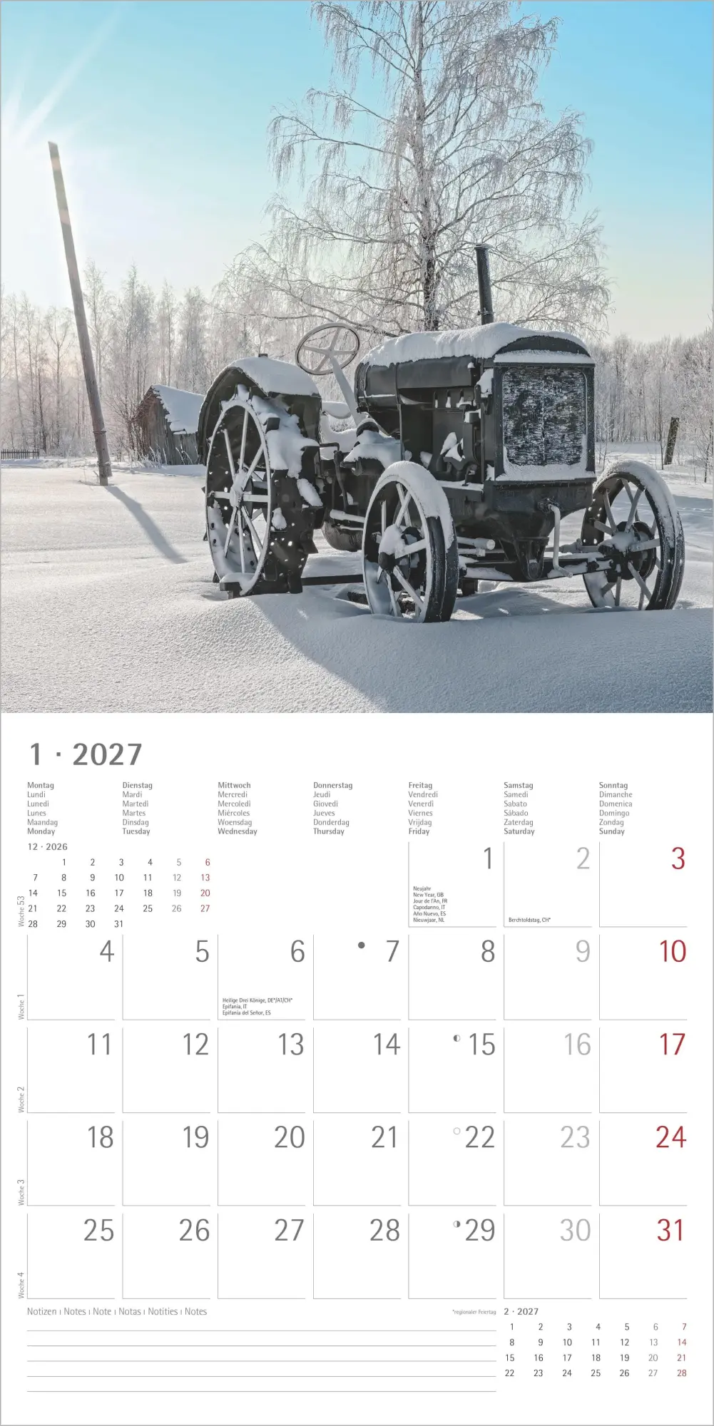 Bild: 4069095013025 | Traktoren 2027 | Neumann Verlage GmbH &amp; Co KG | Kalender | 14 S.