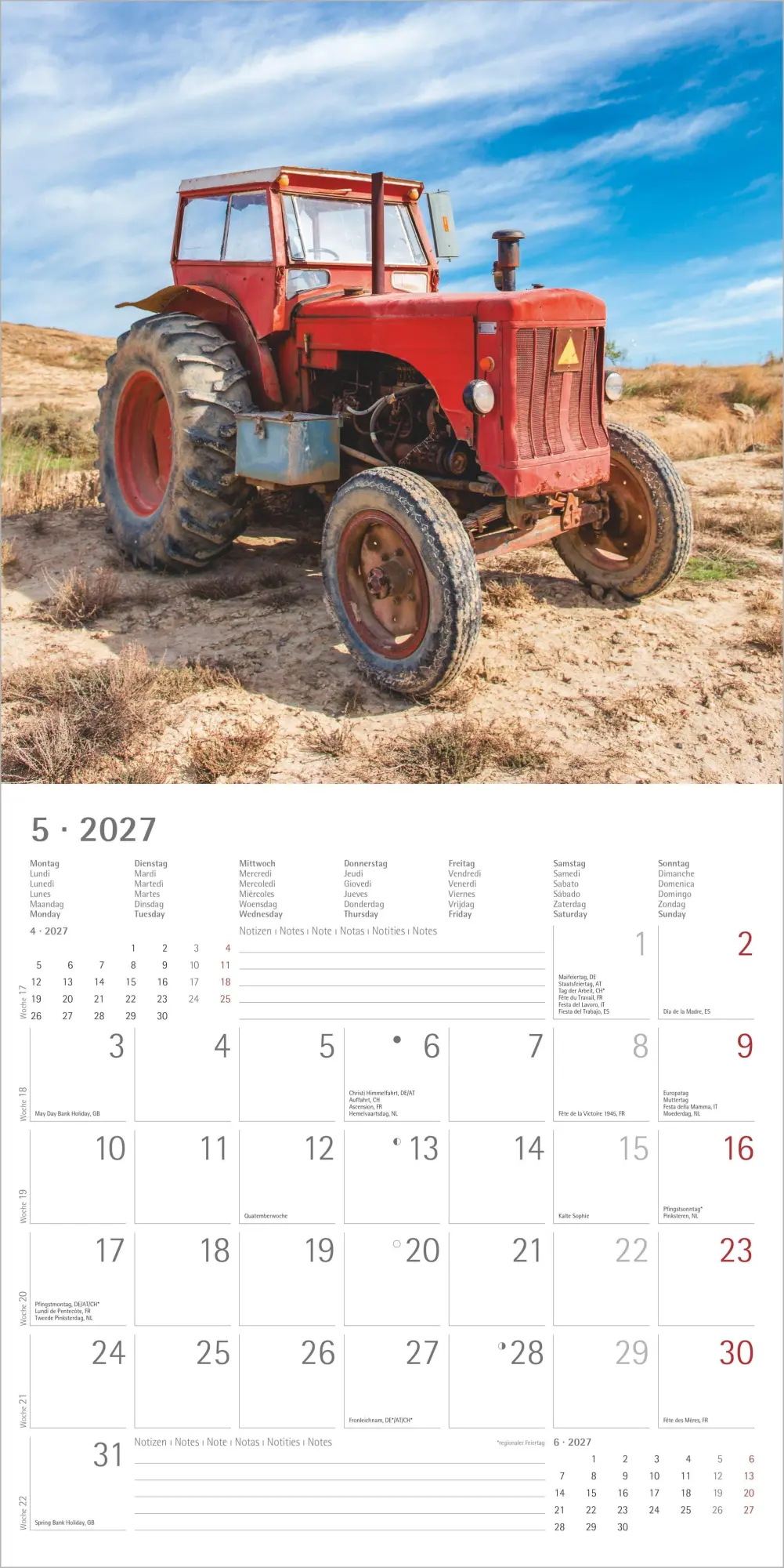 Bild: 4069095013025 | Traktoren 2027 | Neumann Verlage GmbH &amp; Co KG | Kalender | 14 S.