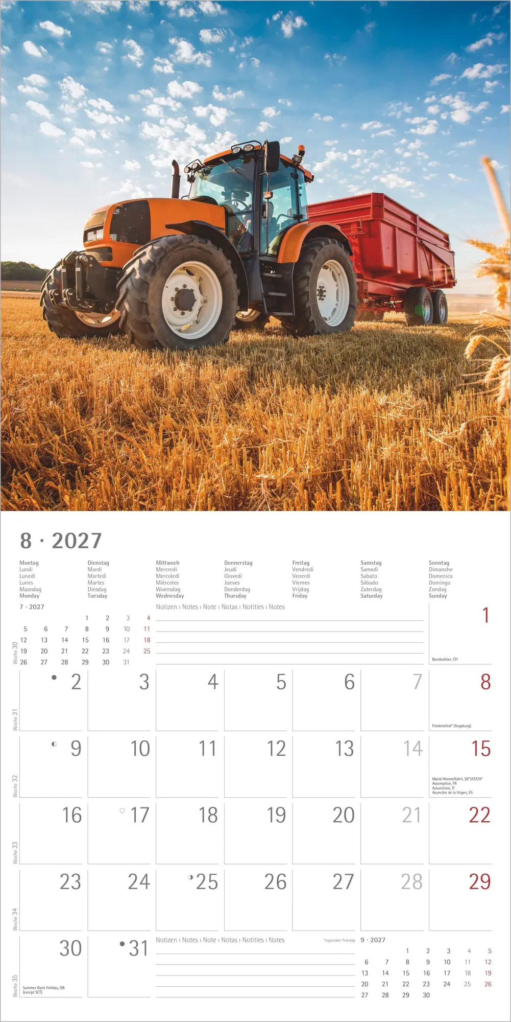 Bild: 4069095013025 | Traktoren 2027 | Neumann Verlage GmbH &amp; Co KG | Kalender | 14 S.