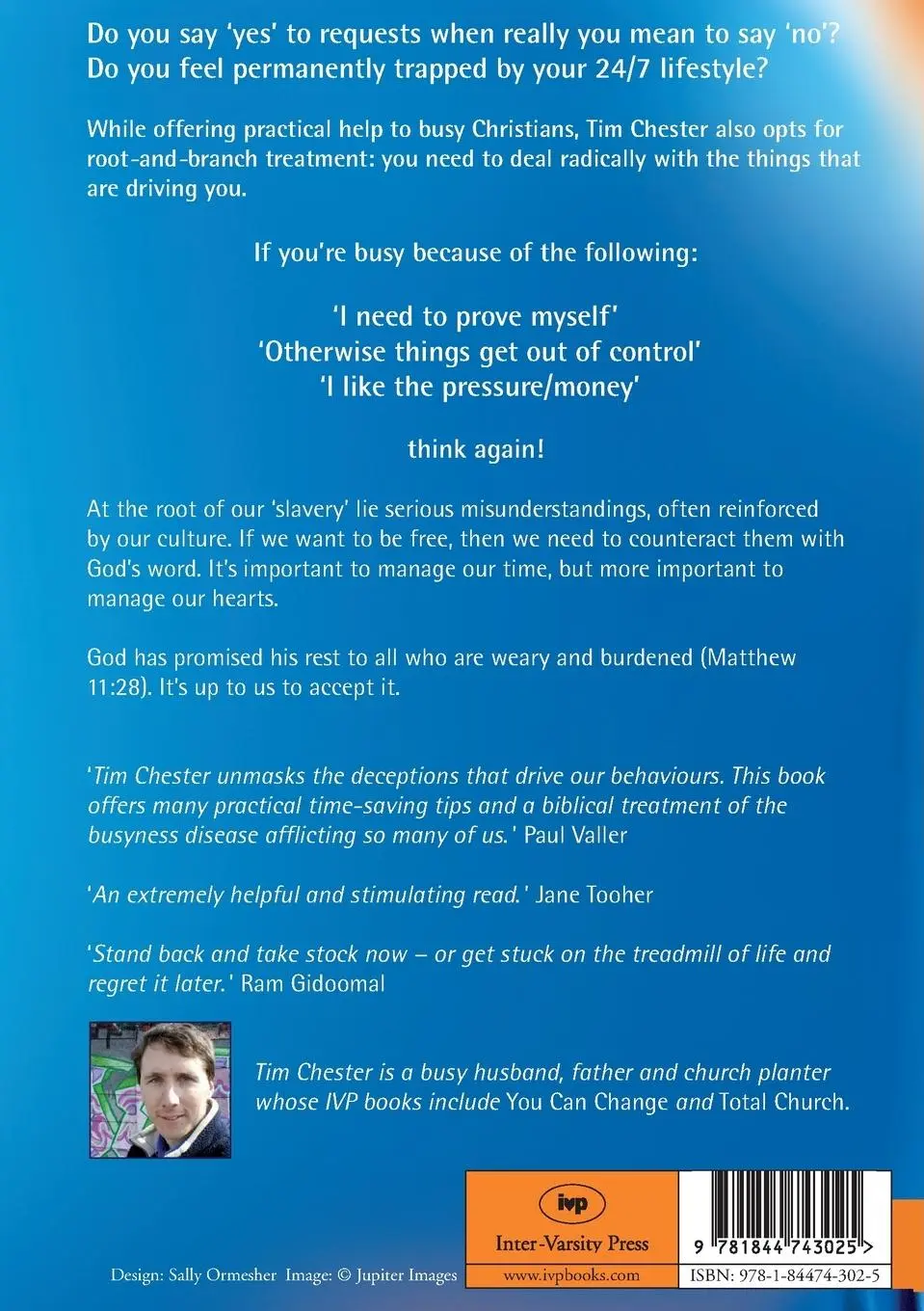 Rückseite: 9781844743025 | The Busy Christian's Guide to Busyness | Tim Chester | Taschenbuch