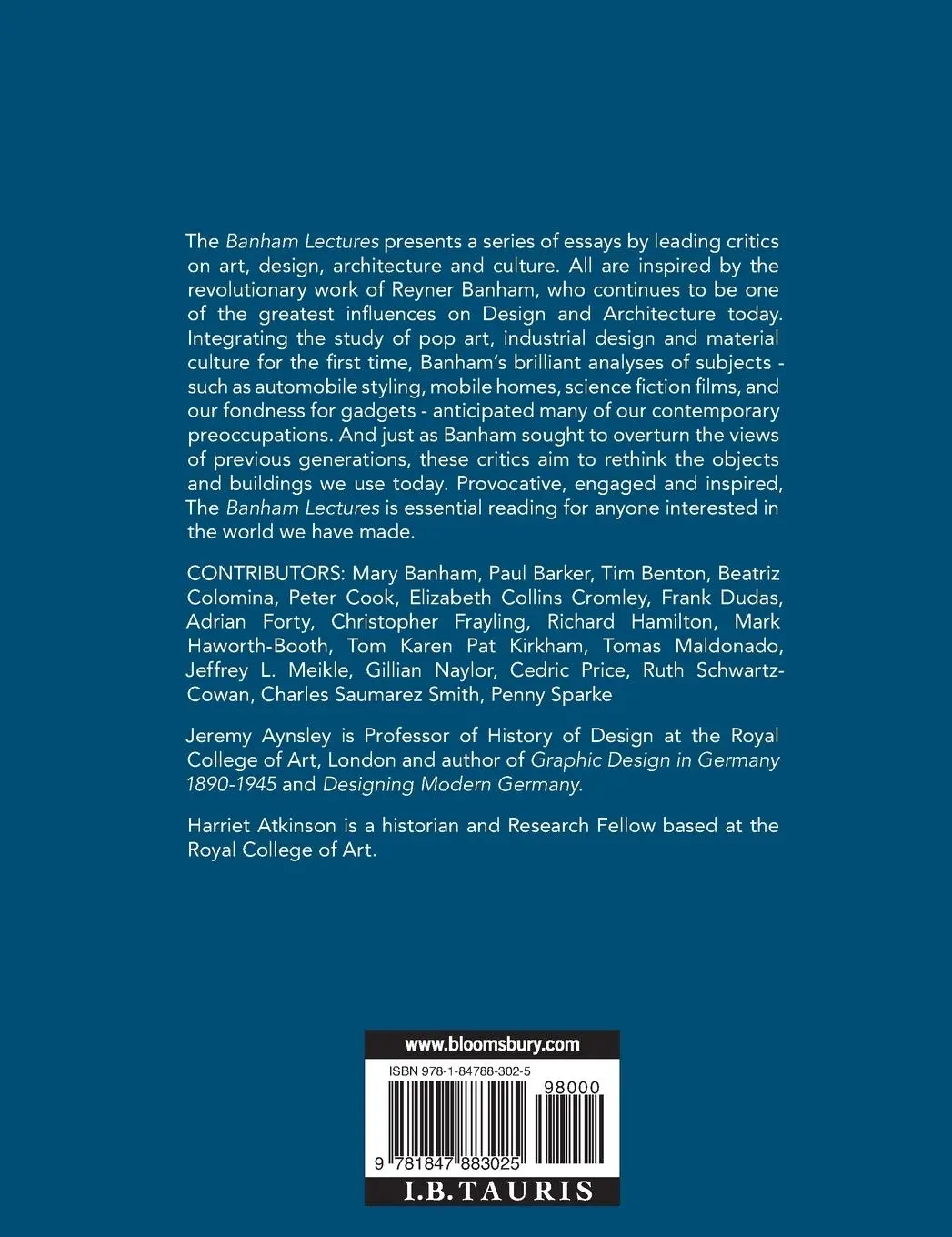 Rückseite: 9781847883025 | The Banham Lectures | Essays on Designing the Future | Aynsley (u. a.)