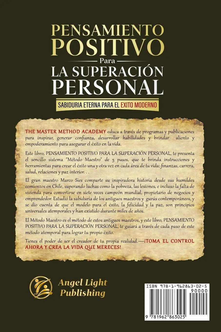 Rückseite: 9781962863025 | Pensamiento Positivo para la Superación Personal | Marco Sies (u. a.)