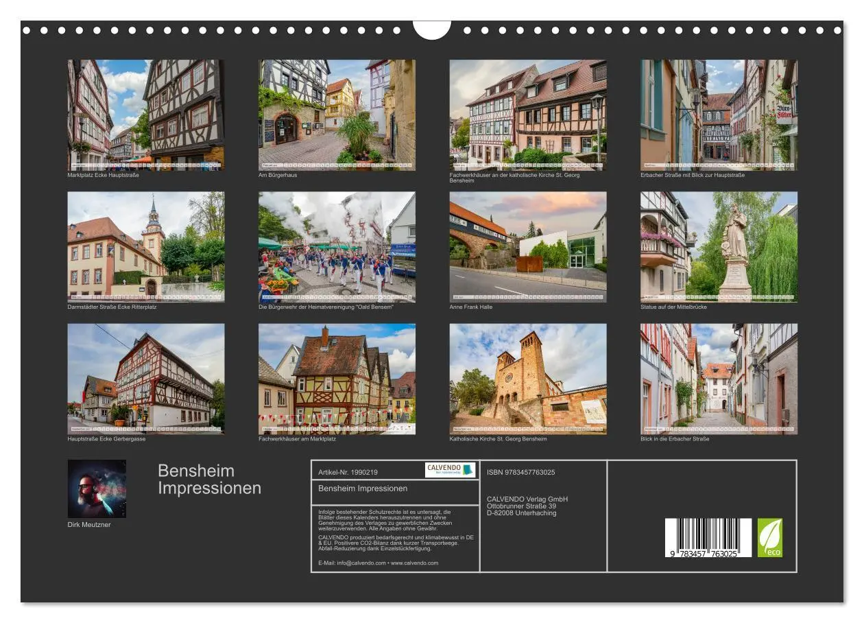 Bild: 9783457763025 | Bensheim Impressionen (Wandkalender 2026 DIN A3 quer), CALVENDO...