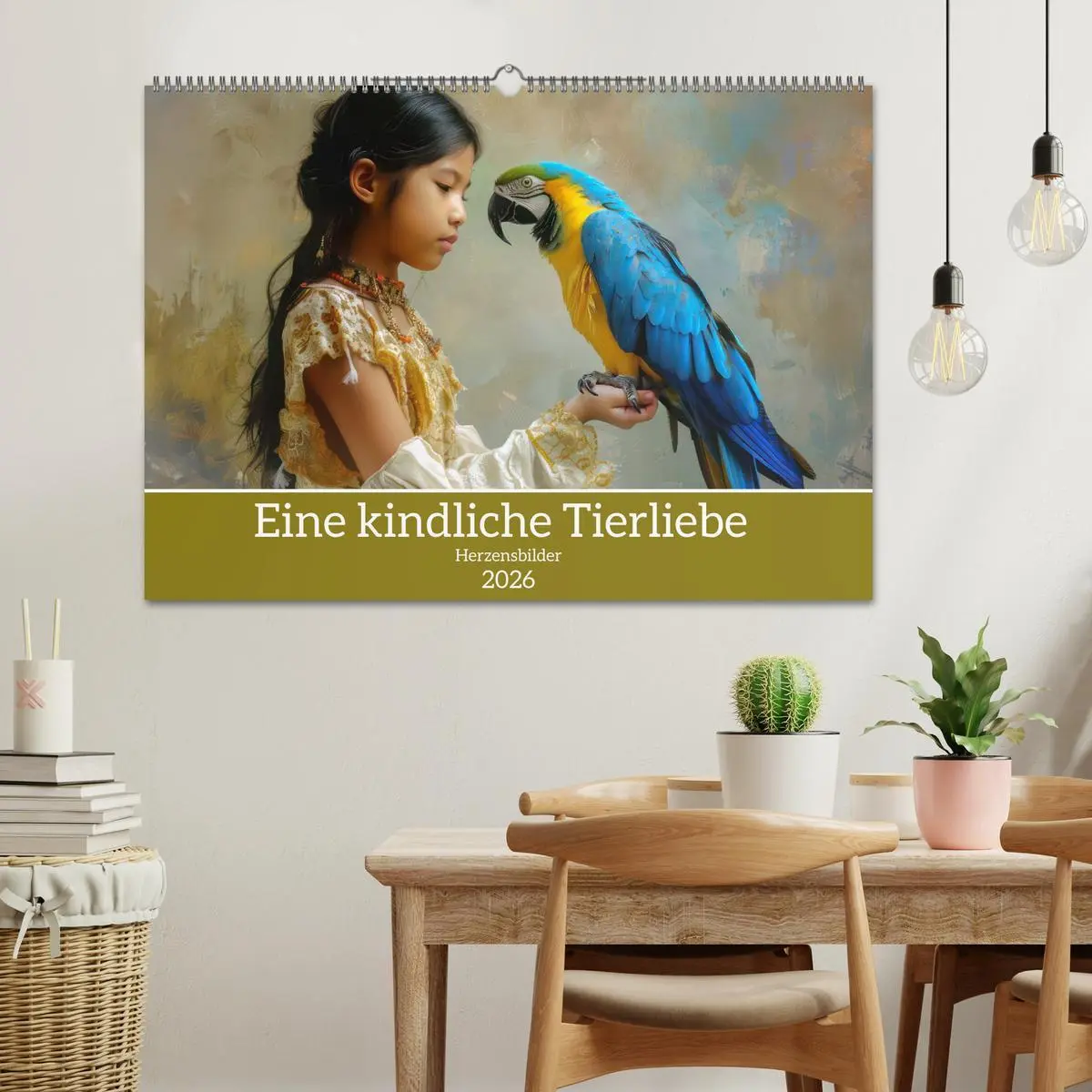 Bild: 9783457833025 | Eine kindliche Tierliebe - Herzensbilder (Wandkalender 2026 DIN A2...