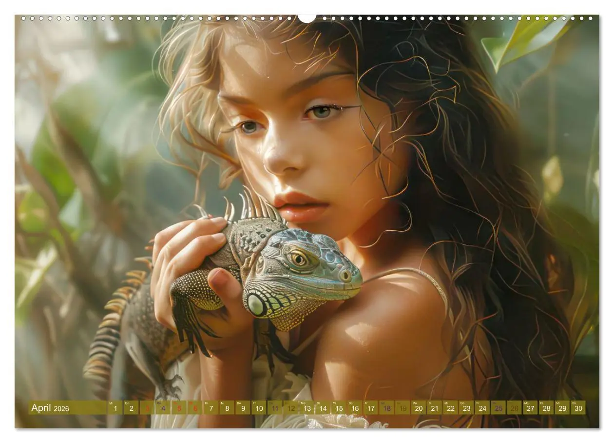 Bild: 9783457833025 | Eine kindliche Tierliebe - Herzensbilder (Wandkalender 2026 DIN A2...