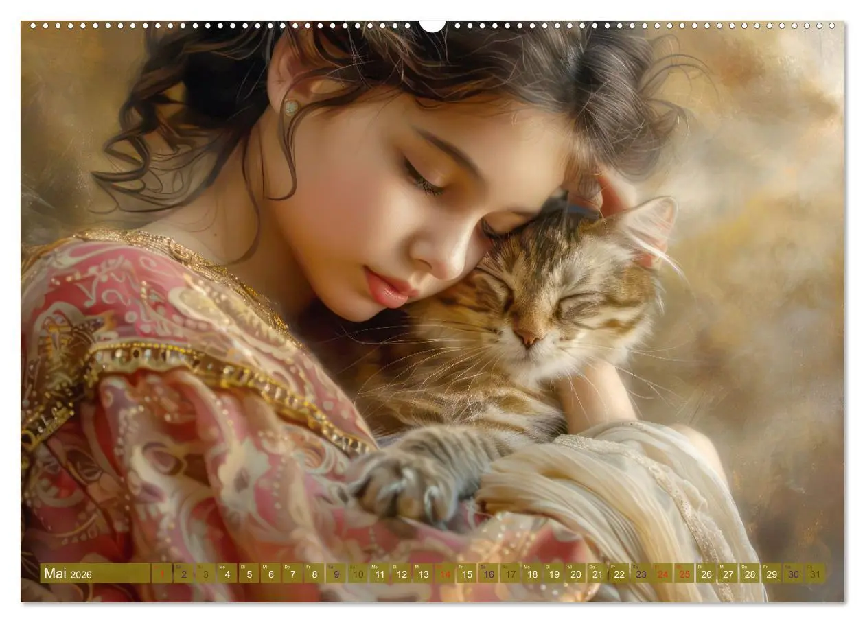 Bild: 9783457833025 | Eine kindliche Tierliebe - Herzensbilder (Wandkalender 2026 DIN A2...