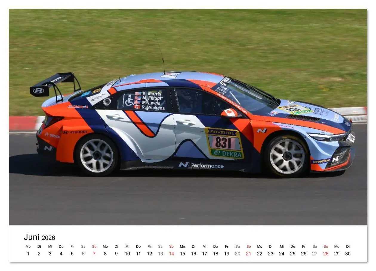 Bild: 9783516233025 | 24h am Ring (Wandkalender 2026 DIN A2 quer), CALVENDO Monatskalender
