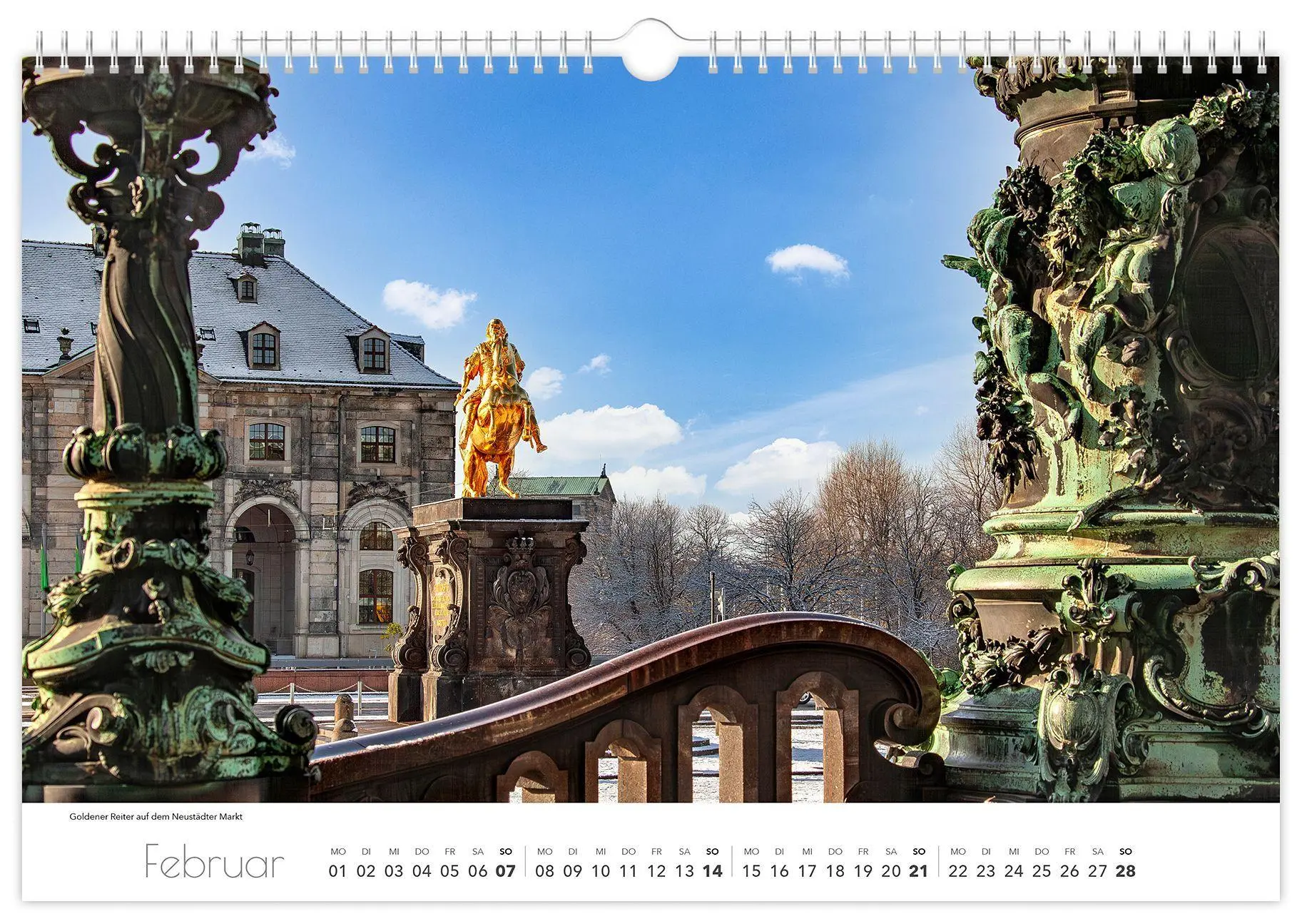 Bild: 9783912303025 | Kalender Dresden Elbflorenz 2027 | 45 x 30 cm weißes Kalendarium