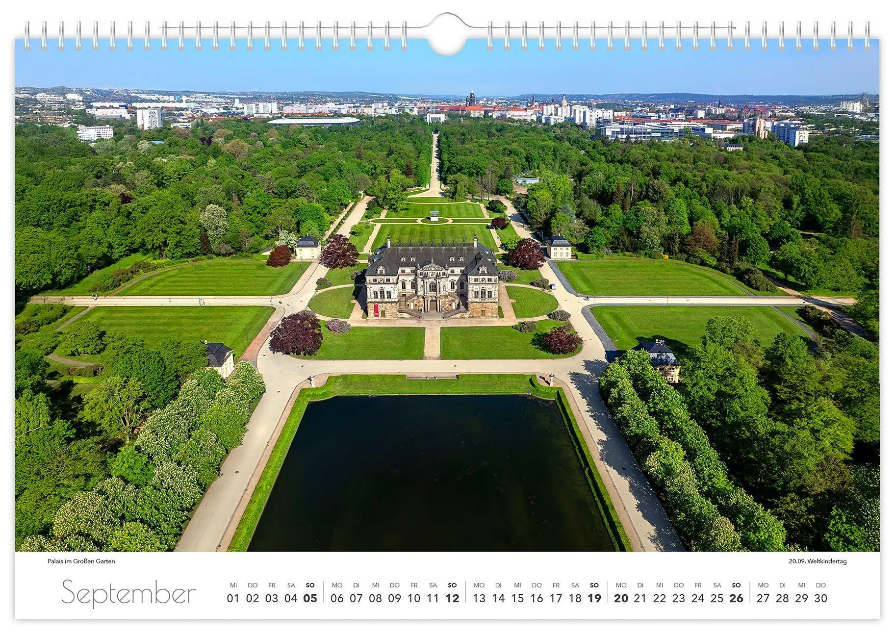 Bild: 9783912303025 | Kalender Dresden Elbflorenz 2027 | 45 x 30 cm weißes Kalendarium