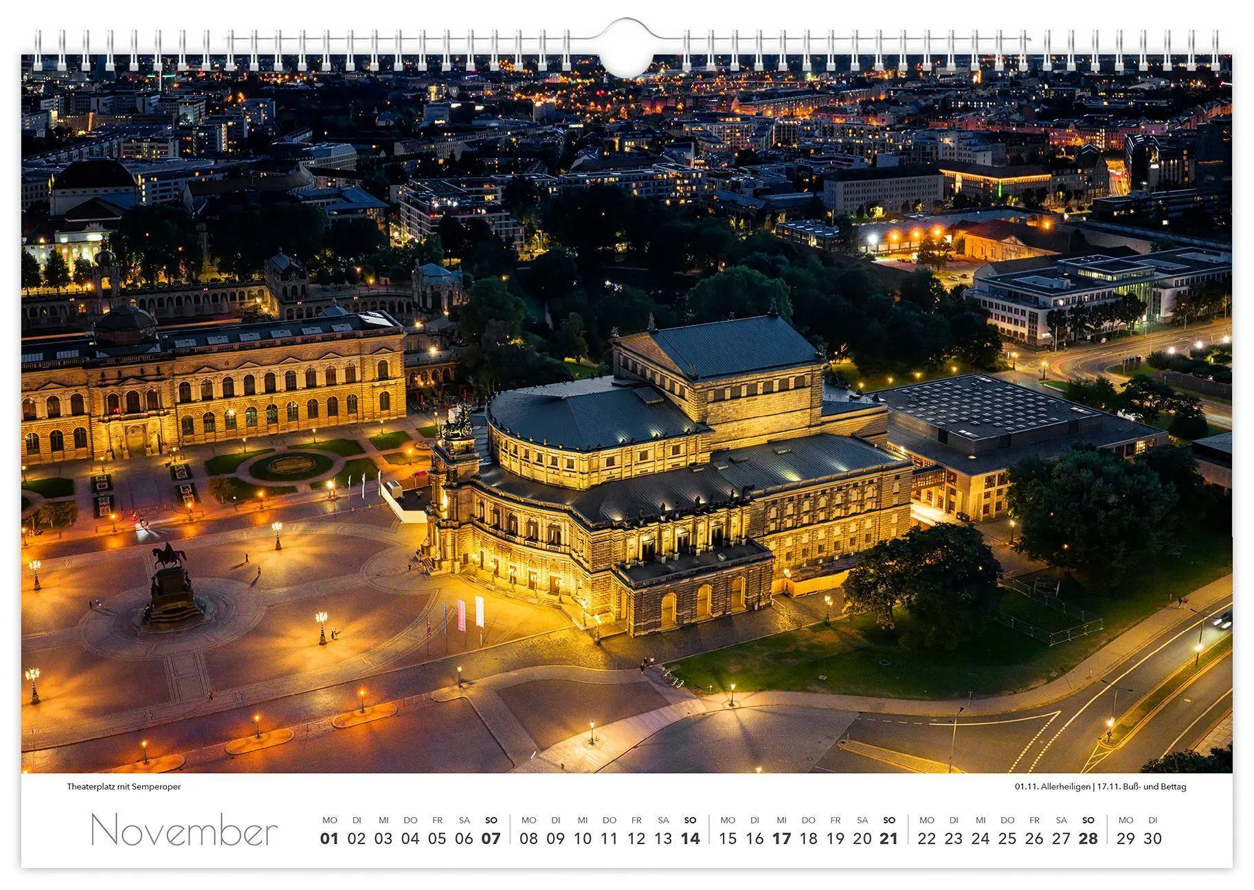 Bild: 9783912303025 | Kalender Dresden Elbflorenz 2027 | 45 x 30 cm weißes Kalendarium