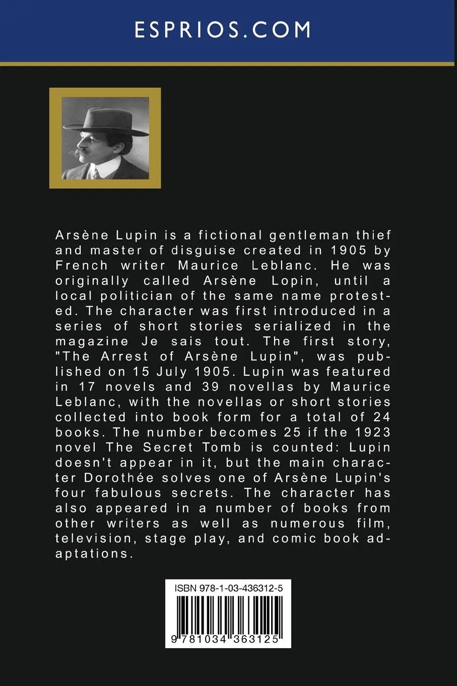 Rückseite: 9781034363125 | The Extraordinary Adventures of Arsene Lupin (Esprios Classics) | Buch