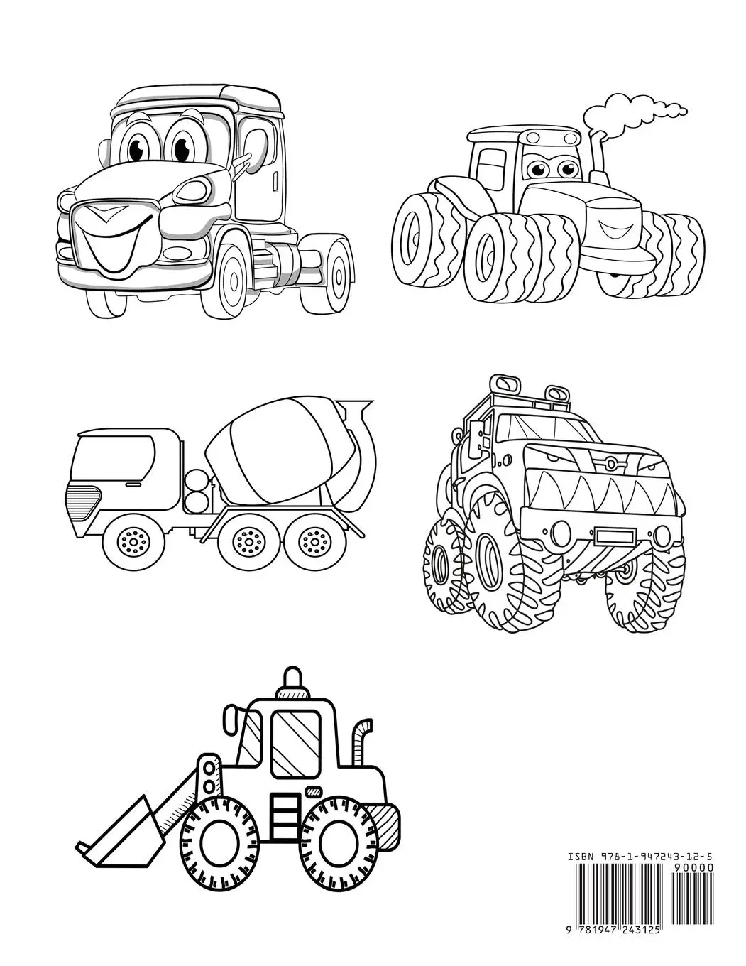Rückseite: 9781947243125 | Truck Coloring Book | Dylanna Press | Taschenbuch | Englisch | 2017