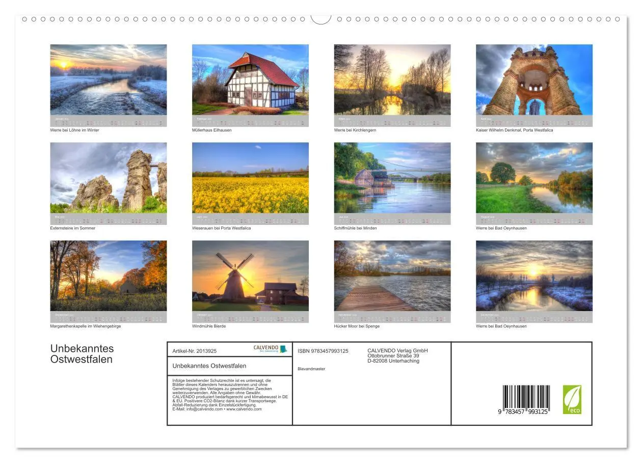 Bild: 9783457993125 | Unbekanntes Ostwestfalen (hochwertiger Premium Wandkalender 2026...