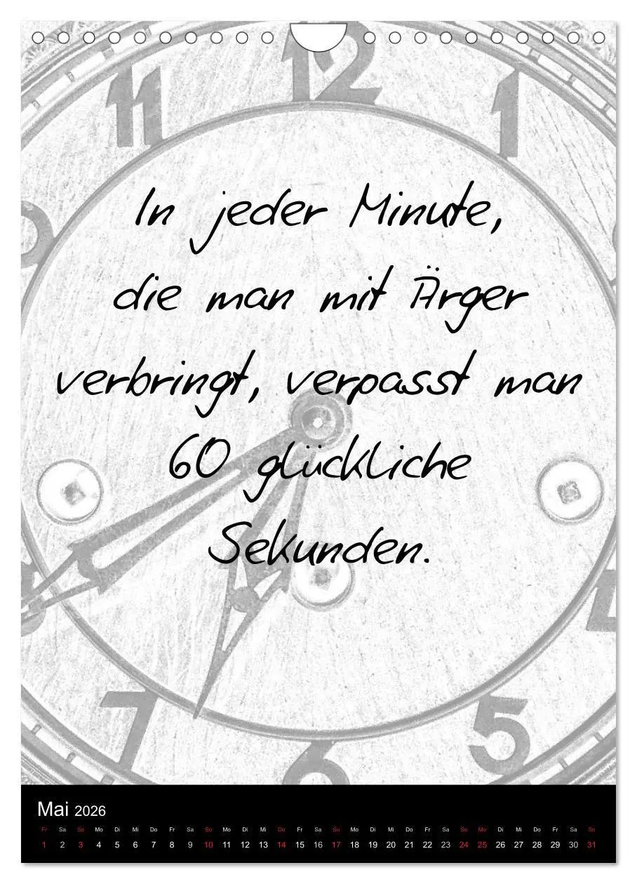 Bild: 9783516463125 | Kluge Sprüche in Schwarz-Weiß (Wandkalender 2026 DIN A4 hoch),...