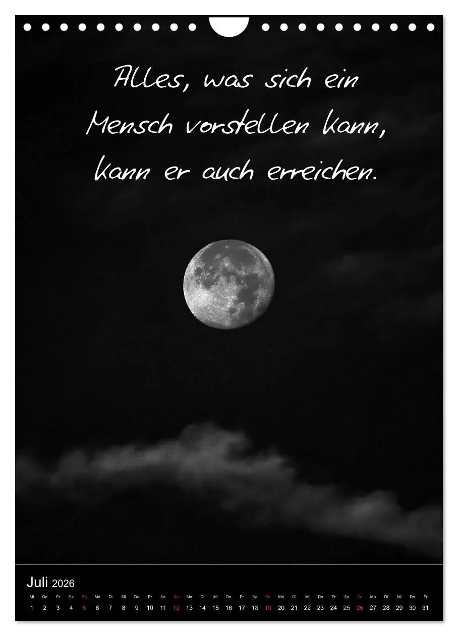 Bild: 9783516463125 | Kluge Sprüche in Schwarz-Weiß (Wandkalender 2026 DIN A4 hoch),...
