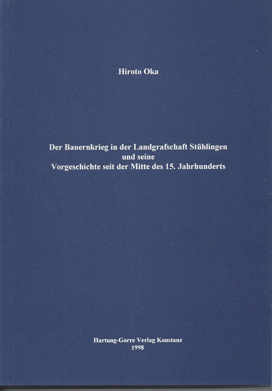 Cover: 9783896493125 | Der Bauernkrieg in der Landgrafschaft Stühlingen und seine...