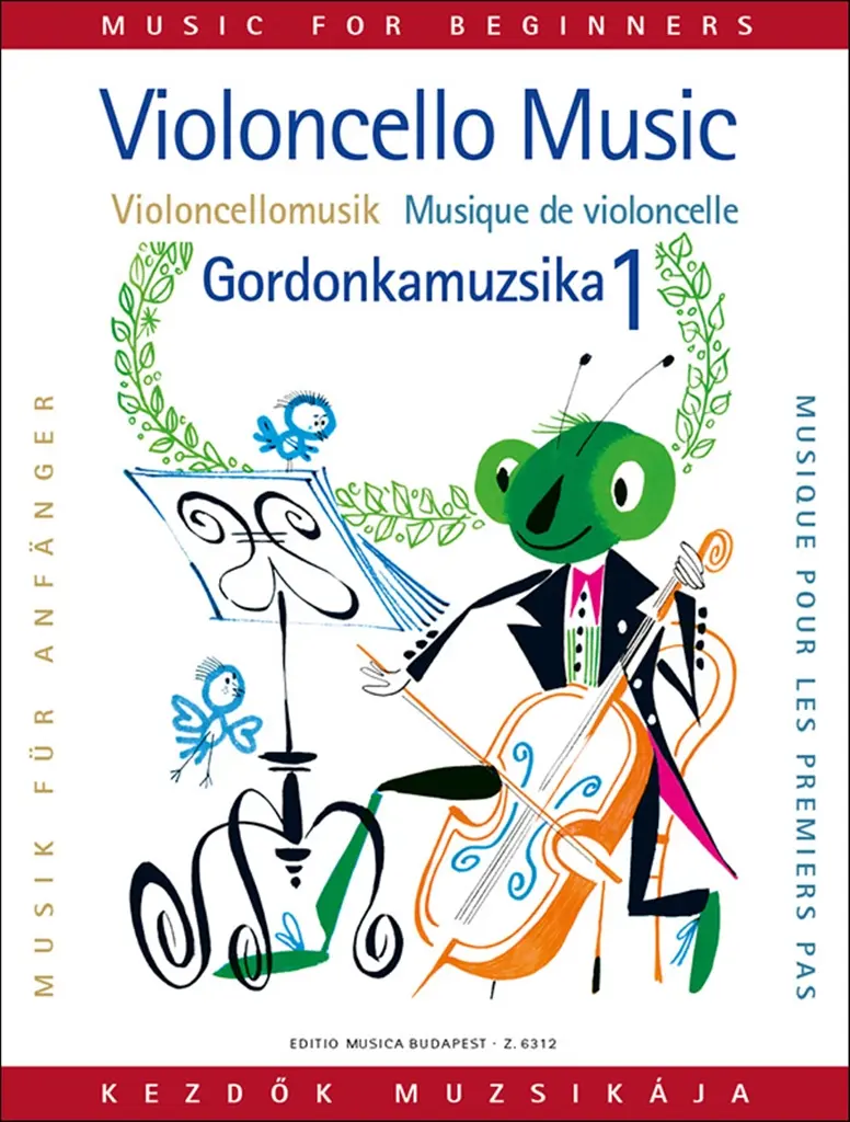Cover: 9790080063125 | Violoncello Music for Beginners 1 | (PEJTSIK | EMB Music for Beginners