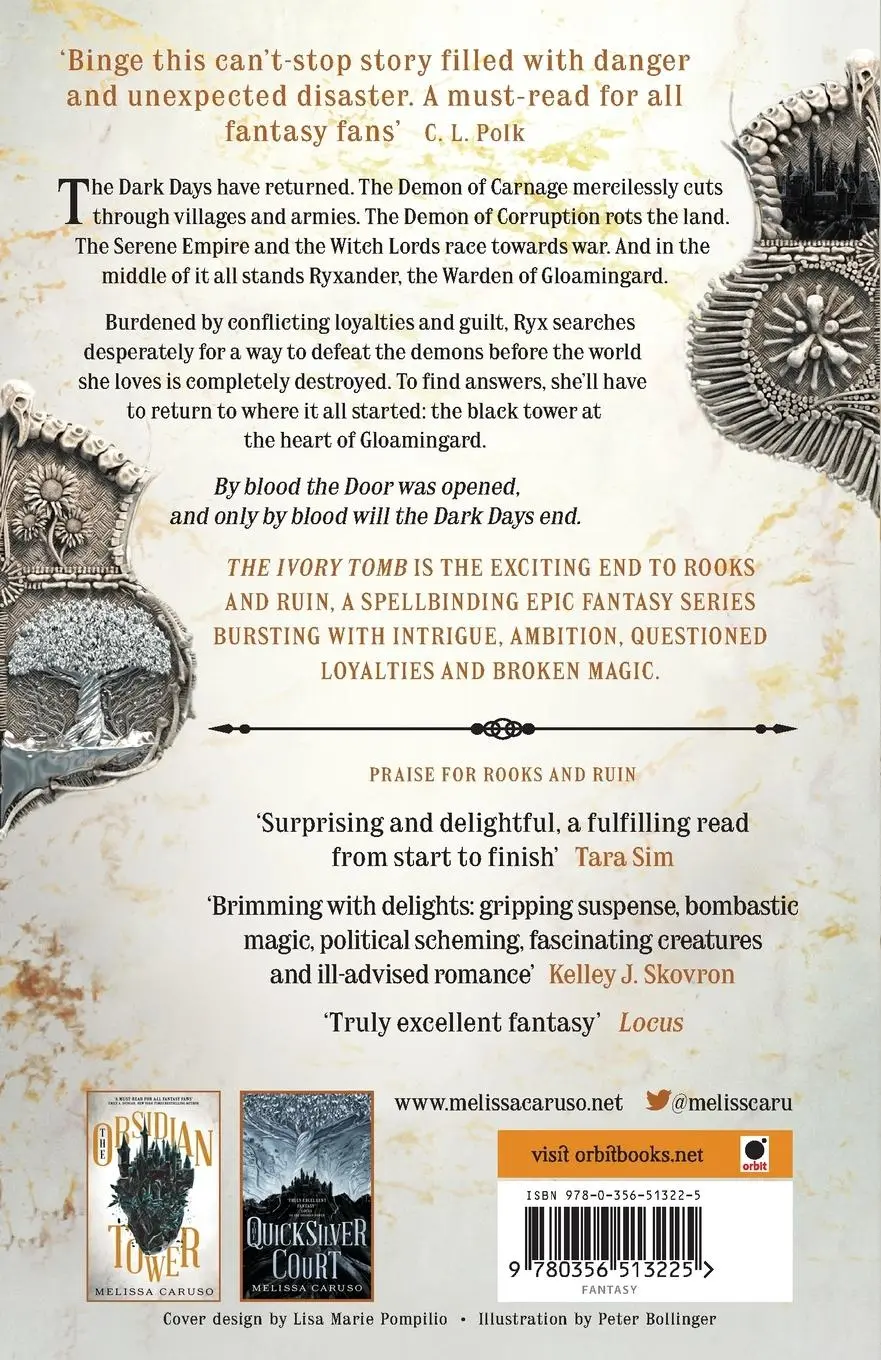Rückseite: 9780356513225 | The Ivory Tomb | Rooks and Ruin, Book Three | Melissa Caruso | Buch