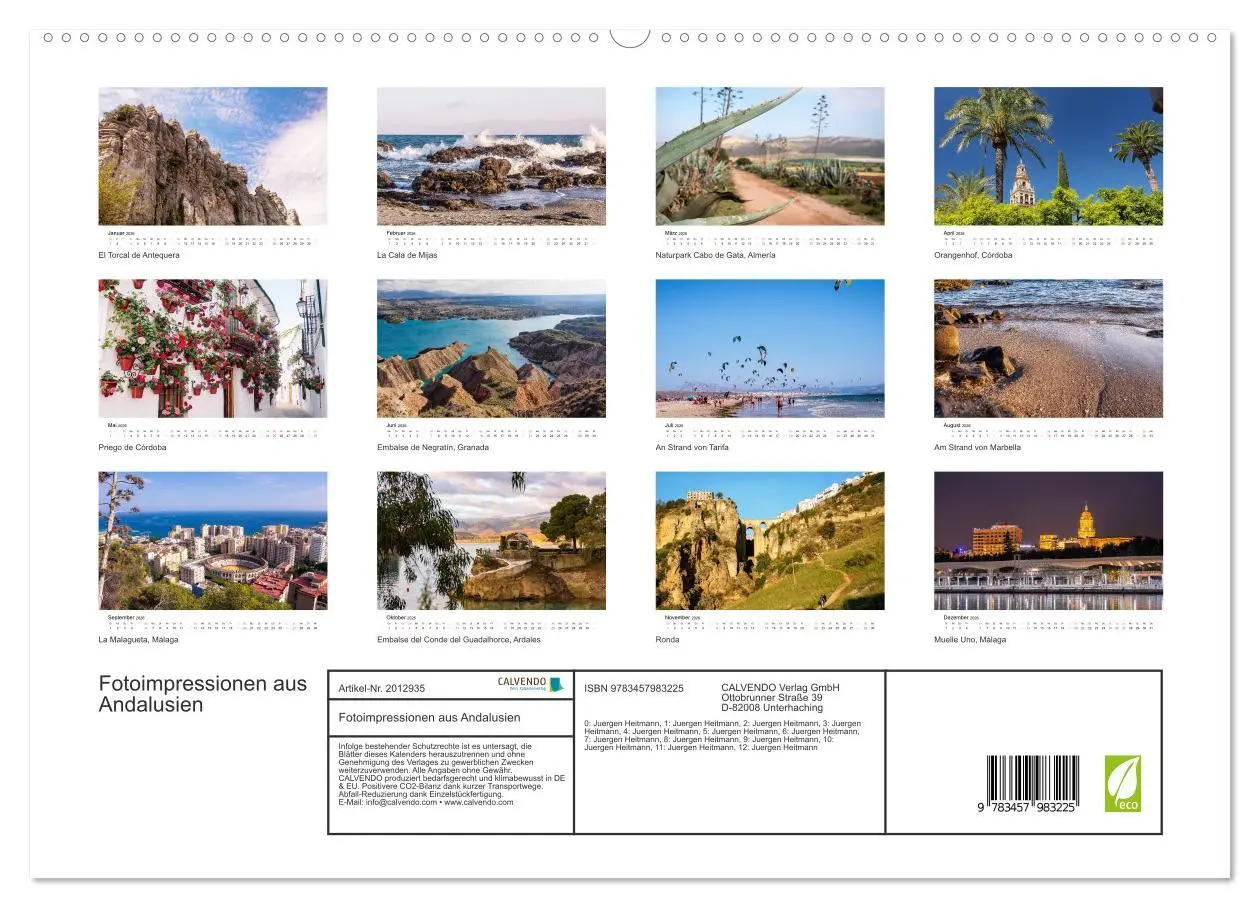 Bild: 9783457983225 | Fotoimpressionen aus Andalusien (hochwertiger Premium Wandkalender...