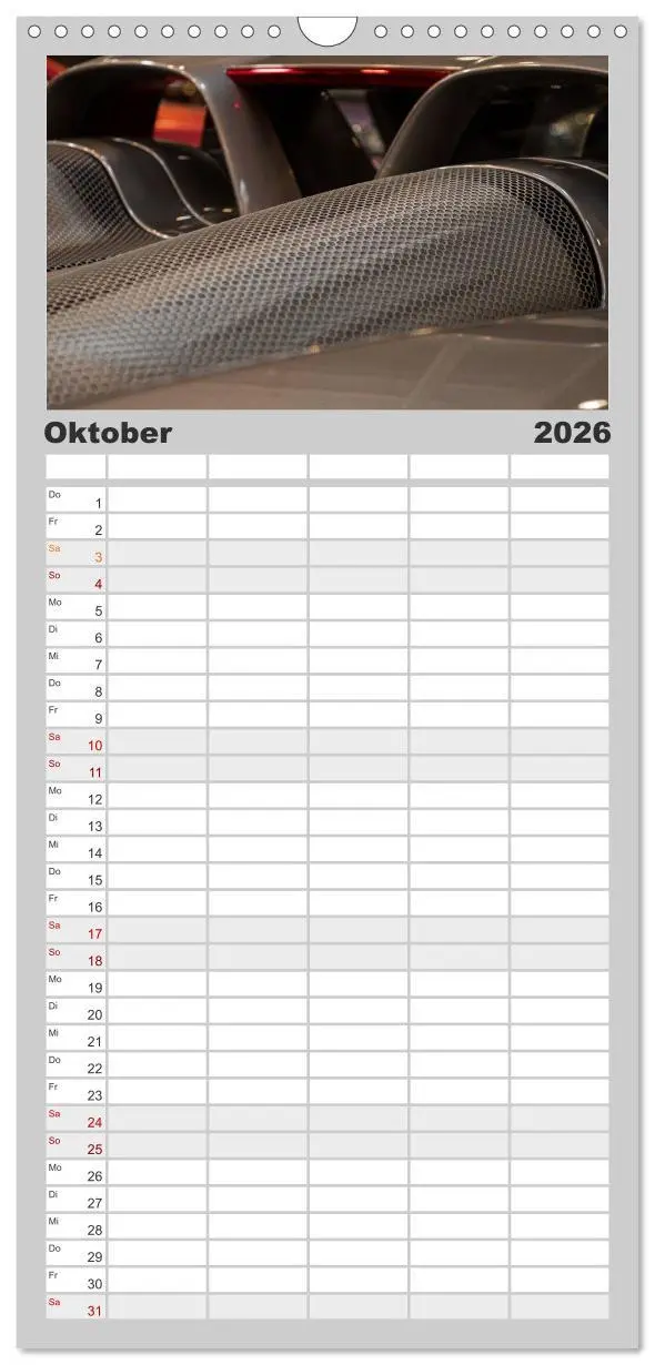 Bild: 9783516523225 | Familienplaner 2026 - Heiligs Blechle - Porsche-Ikonen im Detail...