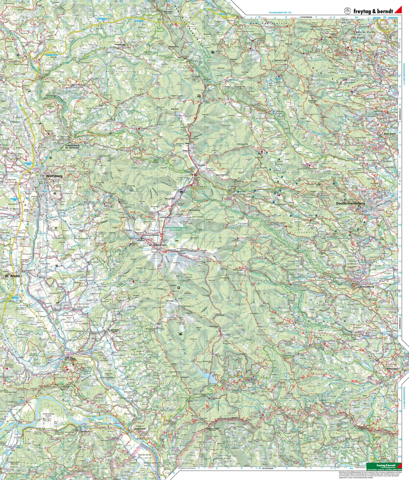 Bild: 9783850843225 | Saualpe - Lavanttal - Koralpe - Region Schilcherheimat 1 : 50 000....