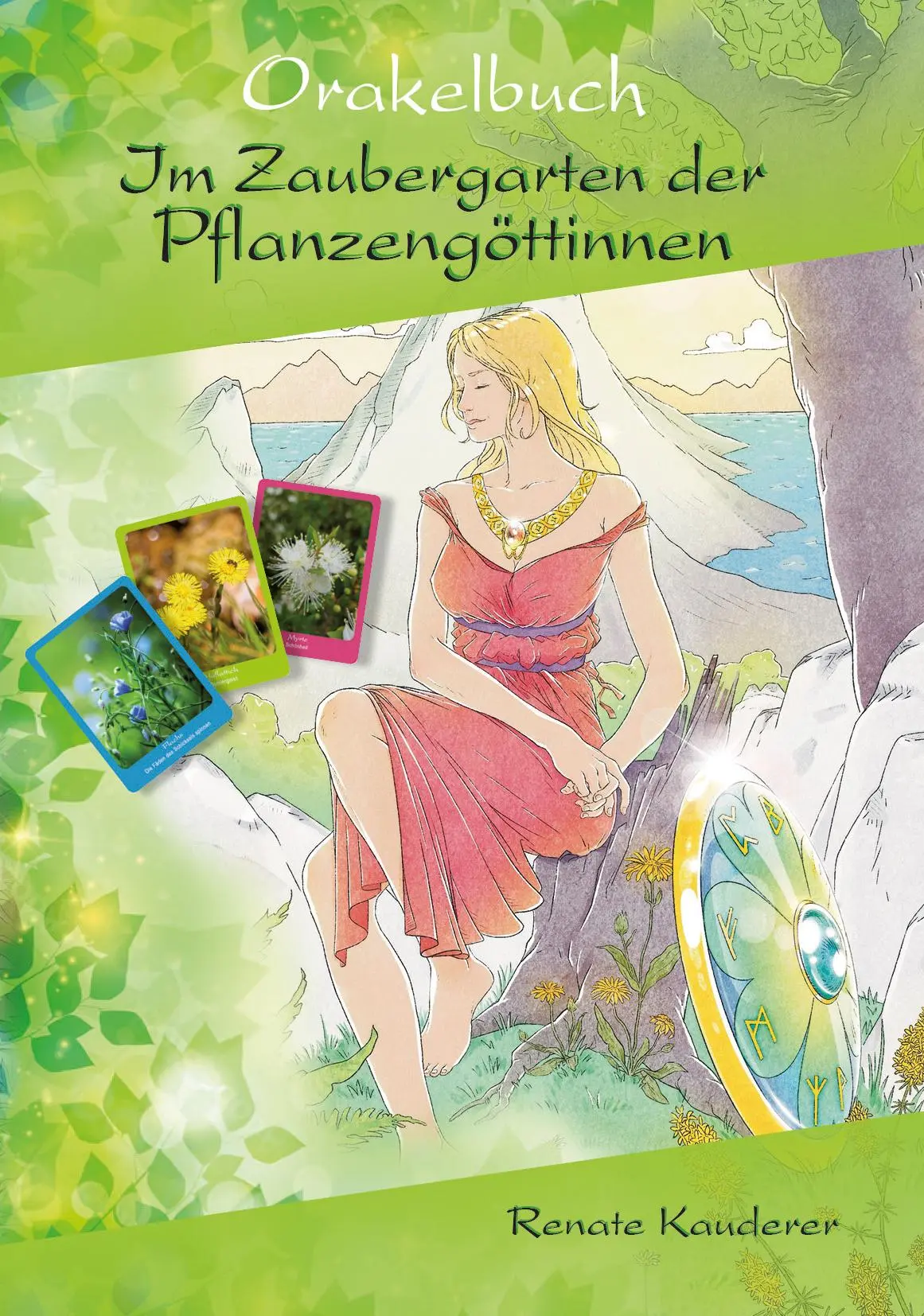 Cover: 9783903163225 | Orakelbuch Im Zaubergarten der Pflanzengöttinnen | Renate Kauderer