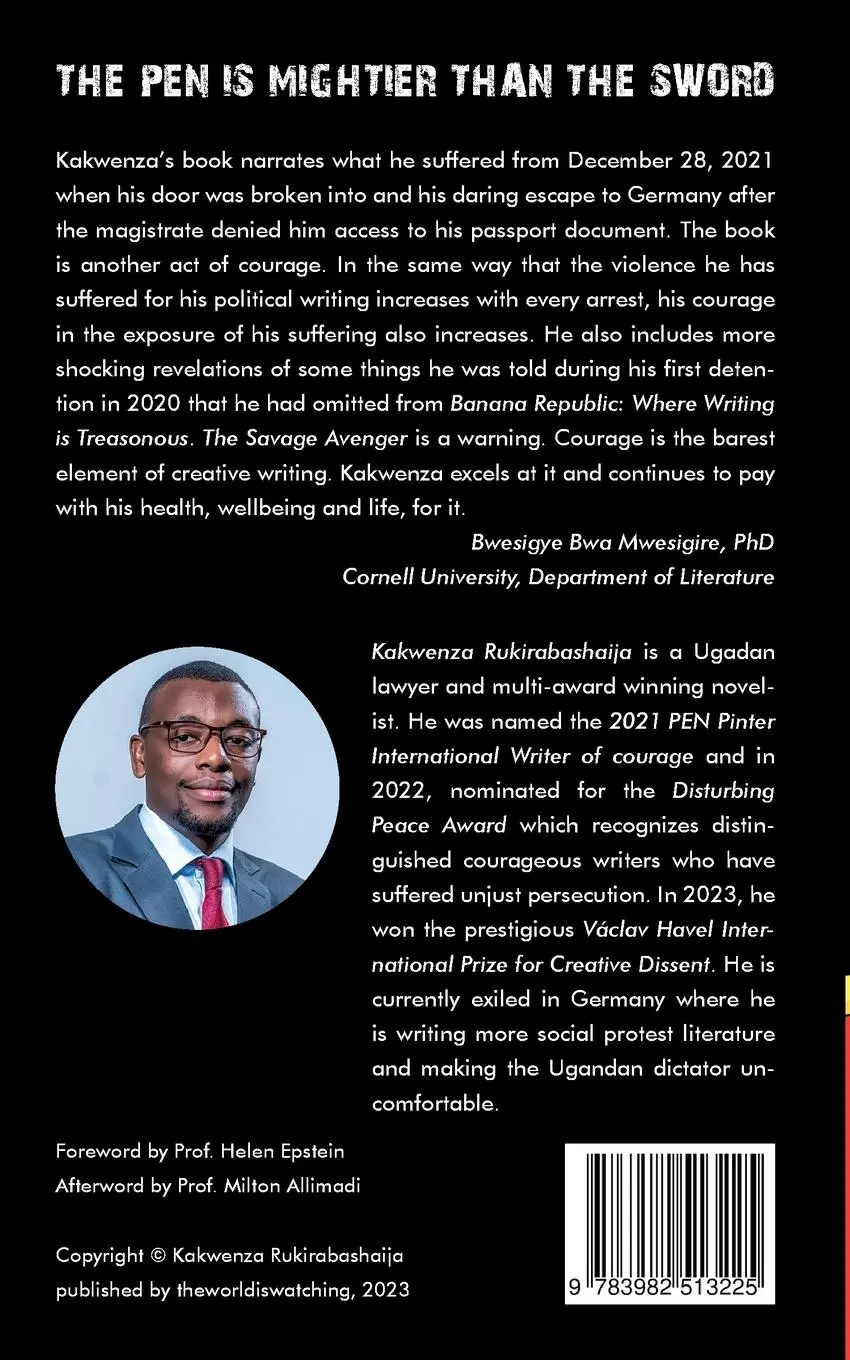 Rückseite: 9783982513225 | The Savage Avenger | Kakwenza Rukirabashaija | Taschenbuch | Paperback