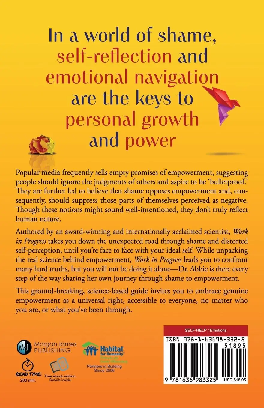 Rückseite: 9781636983325 | Work in Progress | The Road to Empowerment, The Journey Through Shame