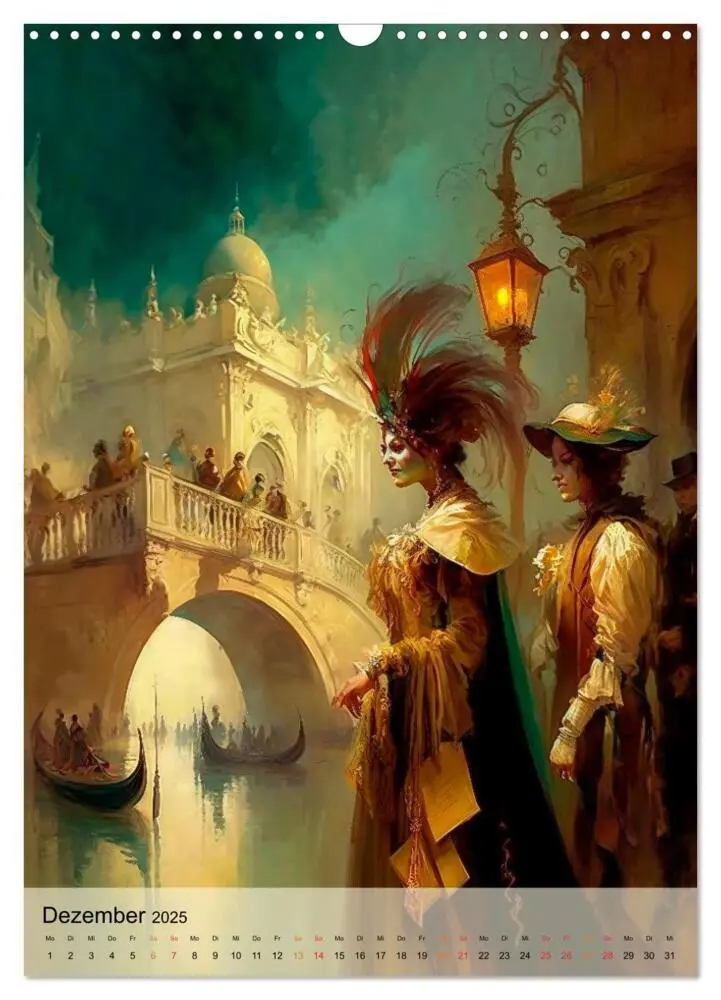 Bild: 9783435883325 | Venedig Karneval (Wandkalender 2025 DIN A3 hoch), CALVENDO...