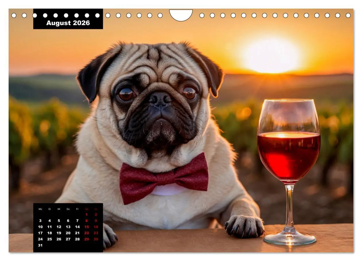 Bild: 9783457353325 | Mopszauber - Süße Möpse begleiten durchs Jahr (Wandkalender 2026...