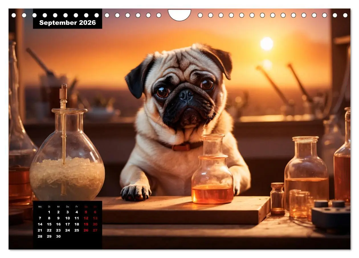 Bild: 9783457353325 | Mopszauber - Süße Möpse begleiten durchs Jahr (Wandkalender 2026...