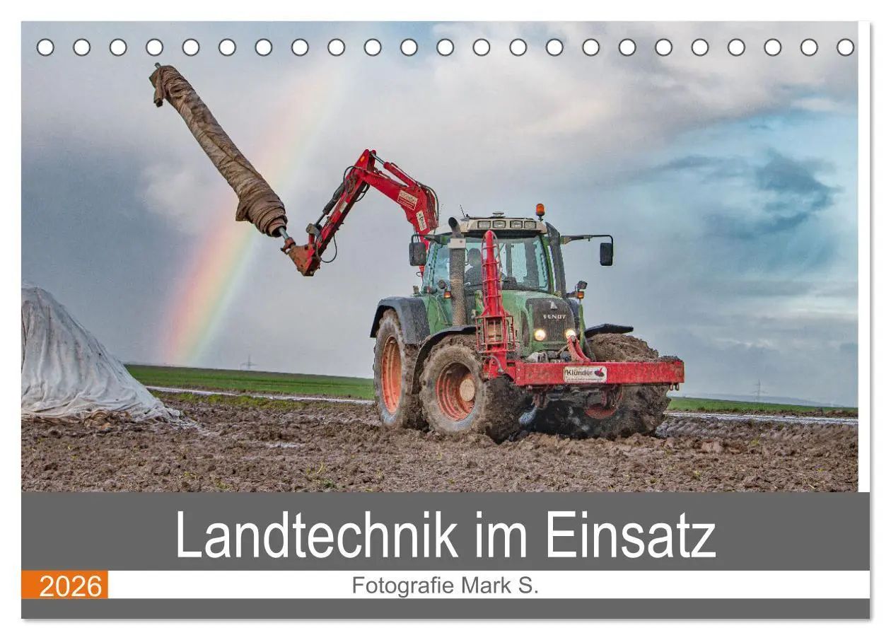 Cover: 9783457663325 | Landtechnik im Einsatz (Tischkalender 2026 DIN A5 quer), CALVENDO...