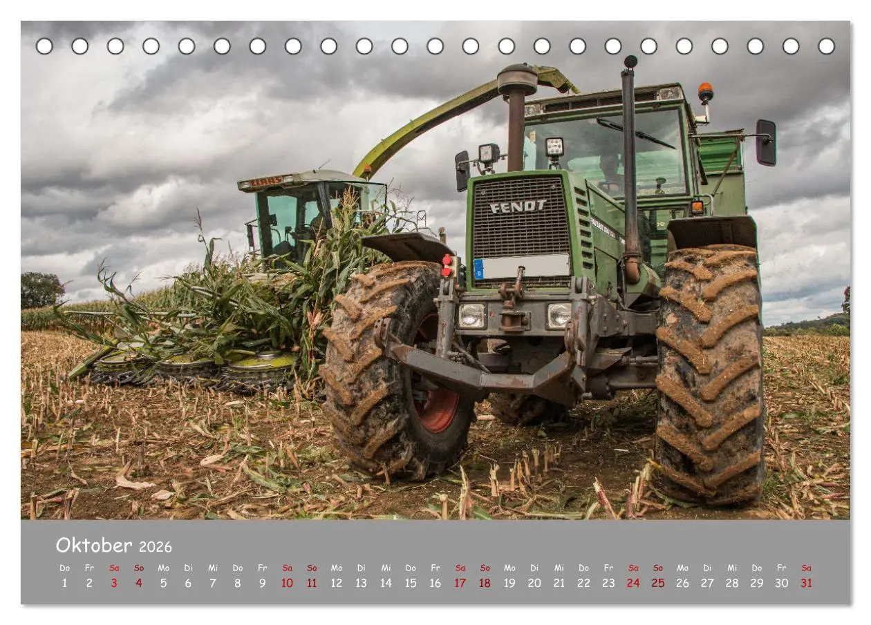 Bild: 9783457663325 | Landtechnik im Einsatz (Tischkalender 2026 DIN A5 quer), CALVENDO...