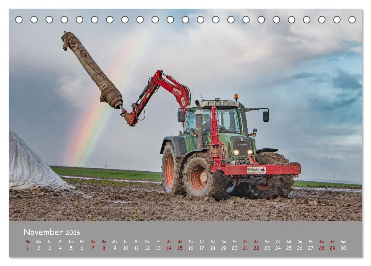 Bild: 9783457663325 | Landtechnik im Einsatz (Tischkalender 2026 DIN A5 quer), CALVENDO...
