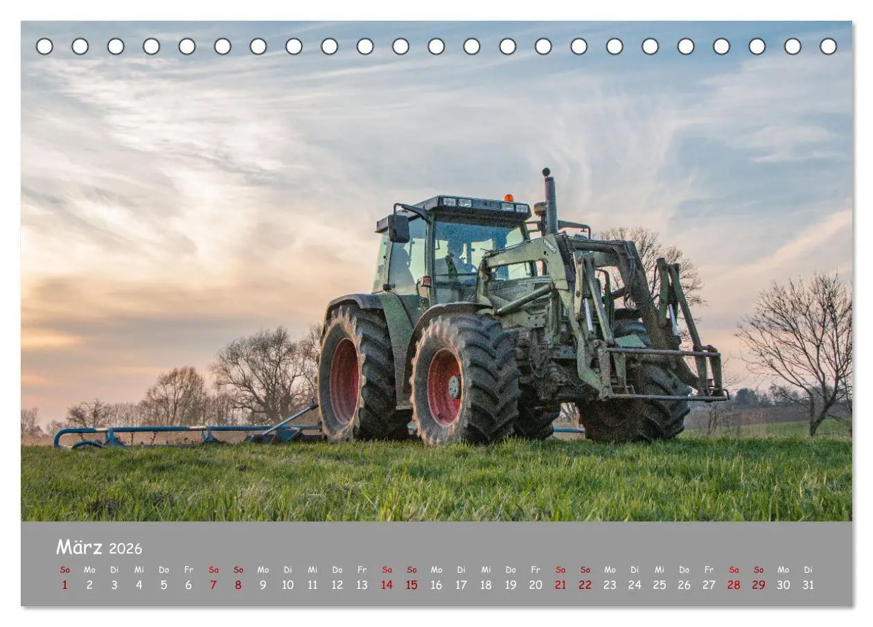 Bild: 9783457663325 | Landtechnik im Einsatz (Tischkalender 2026 DIN A5 quer), CALVENDO...