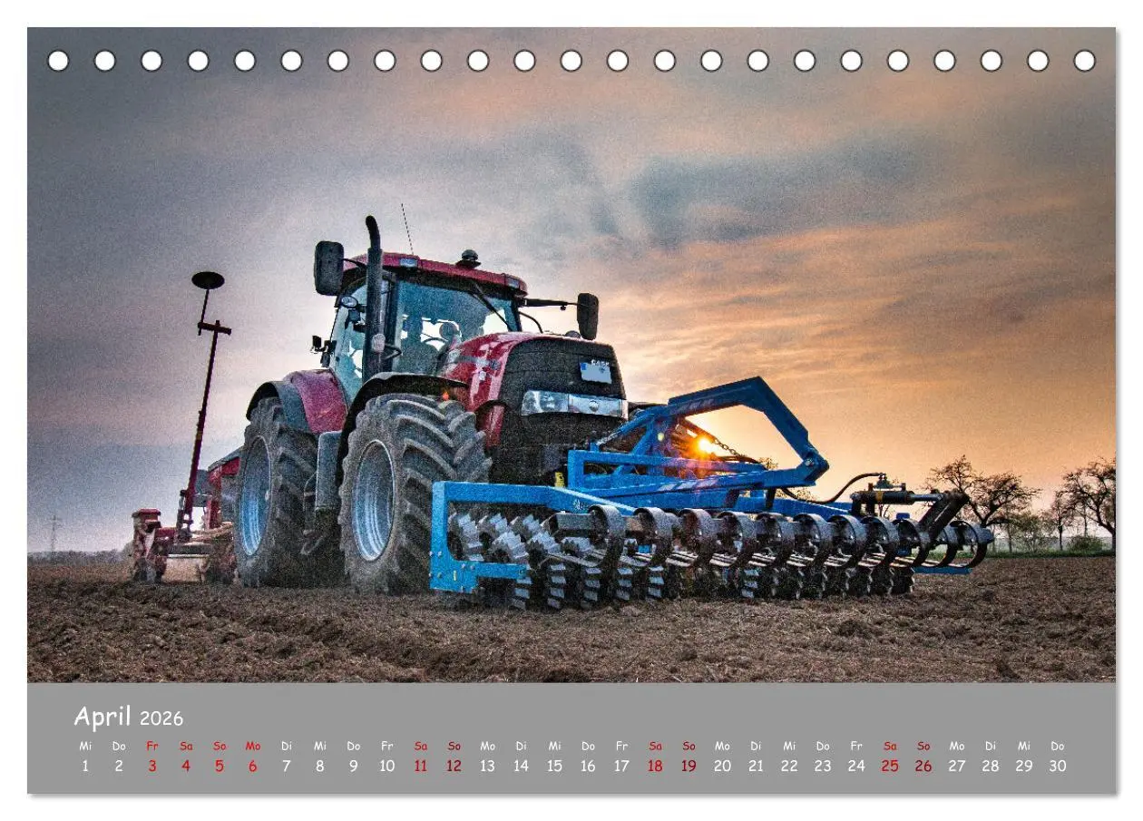 Bild: 9783457663325 | Landtechnik im Einsatz (Tischkalender 2026 DIN A5 quer), CALVENDO...
