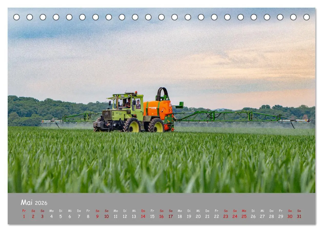 Bild: 9783457663325 | Landtechnik im Einsatz (Tischkalender 2026 DIN A5 quer), CALVENDO...