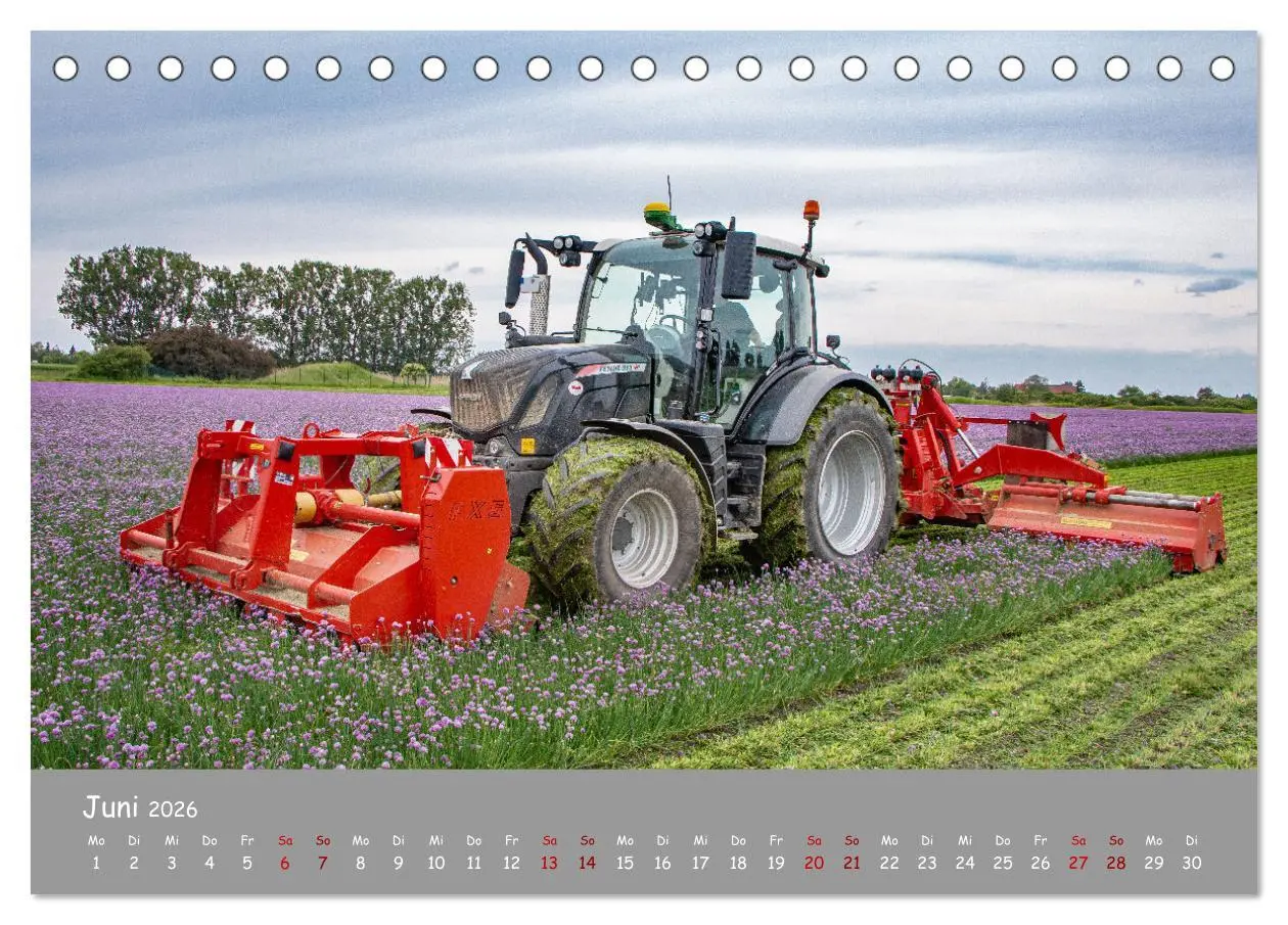 Bild: 9783457663325 | Landtechnik im Einsatz (Tischkalender 2026 DIN A5 quer), CALVENDO...