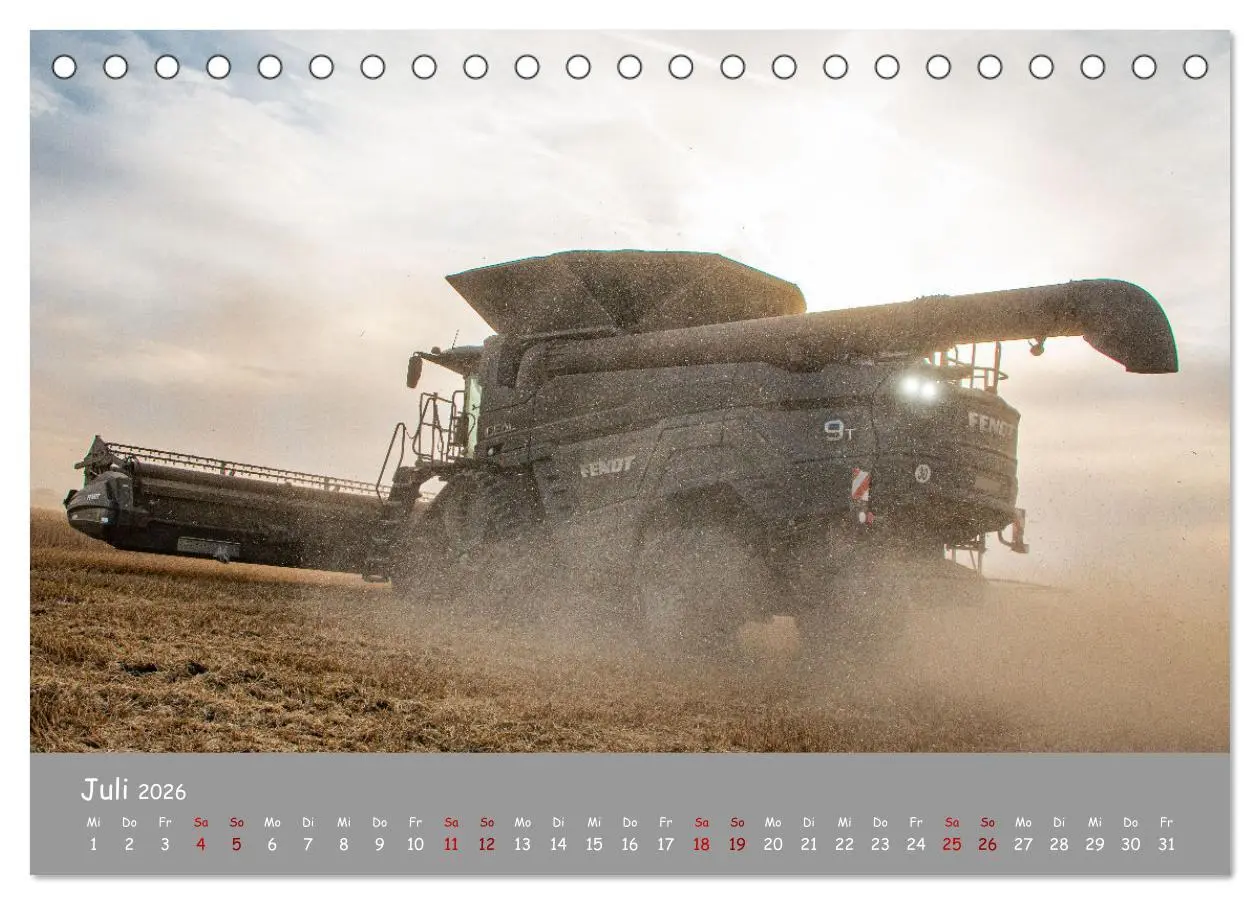 Bild: 9783457663325 | Landtechnik im Einsatz (Tischkalender 2026 DIN A5 quer), CALVENDO...