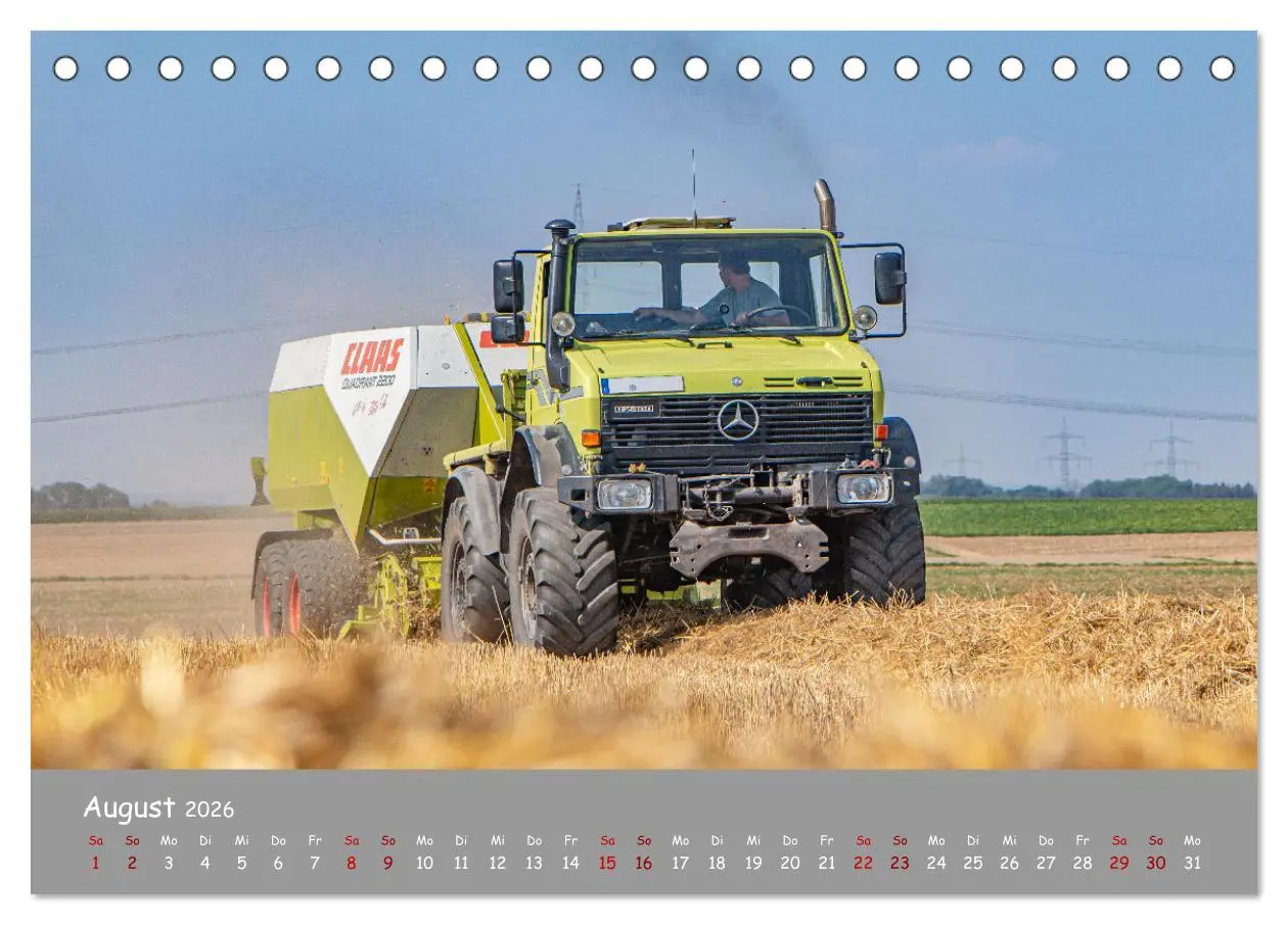 Bild: 9783457663325 | Landtechnik im Einsatz (Tischkalender 2026 DIN A5 quer), CALVENDO...