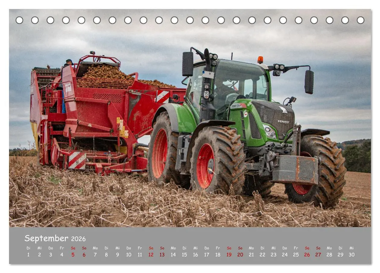 Bild: 9783457663325 | Landtechnik im Einsatz (Tischkalender 2026 DIN A5 quer), CALVENDO...