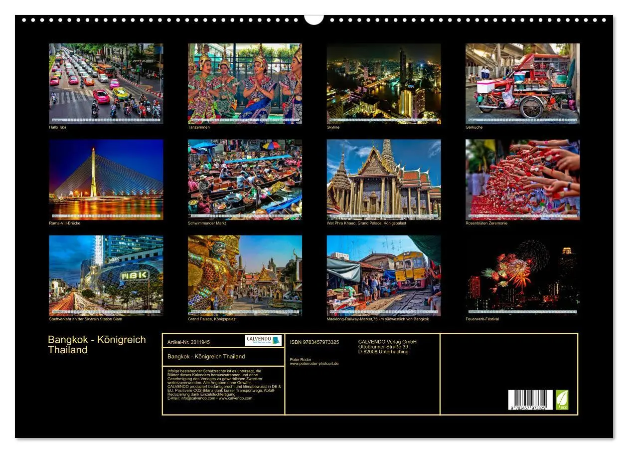 Bild: 9783457973325 | Bangkok - Königreich Thailand (Wandkalender 2026 DIN A2 quer),...
