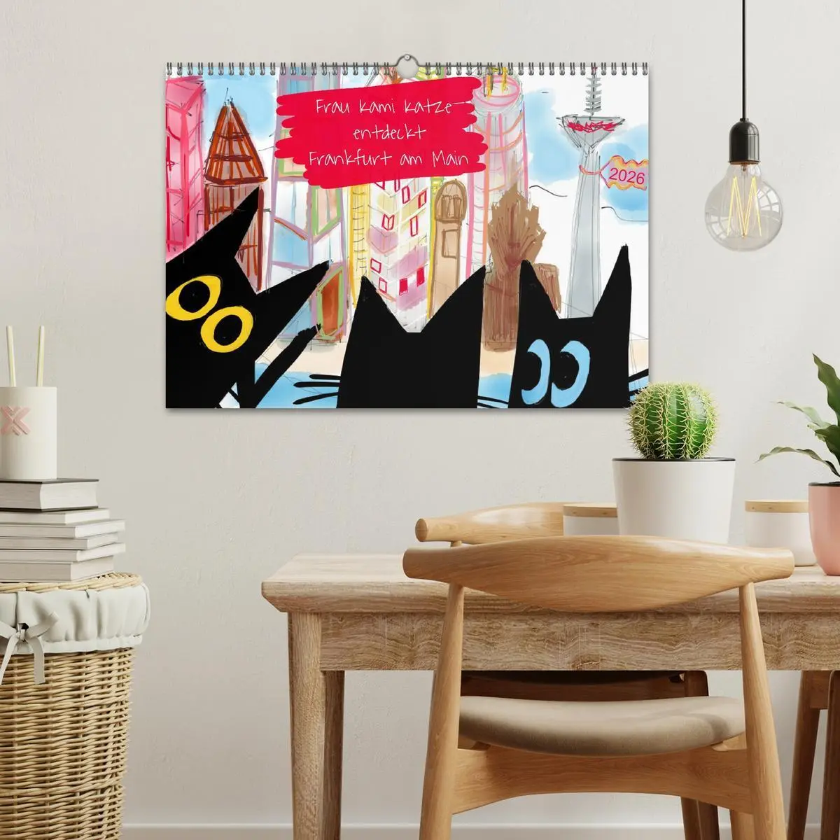 Bild: 9783516063325 | Frau Kami Katze entdeckt Frankfurt am Main (Wandkalender 2026 DIN...