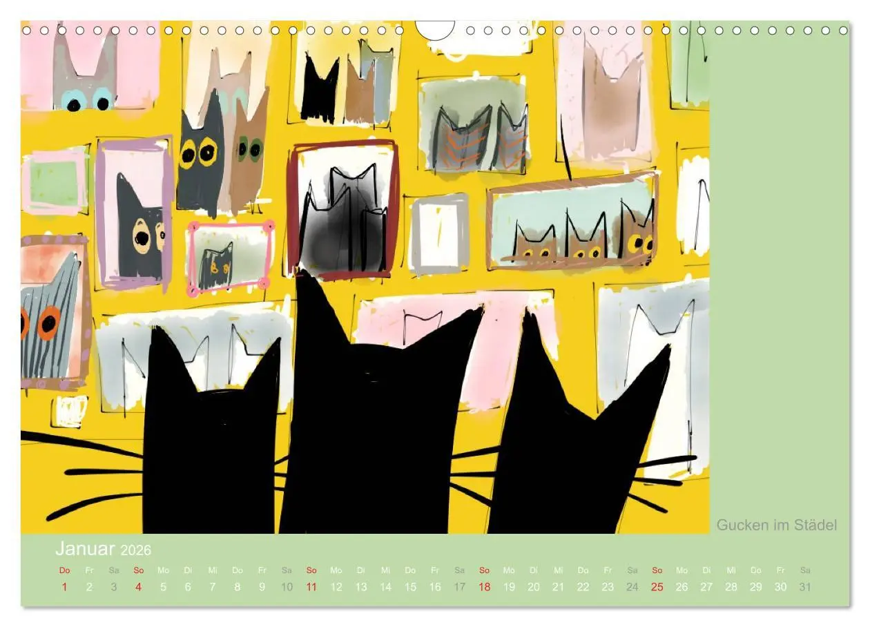 Bild: 9783516063325 | Frau Kami Katze entdeckt Frankfurt am Main (Wandkalender 2026 DIN...
