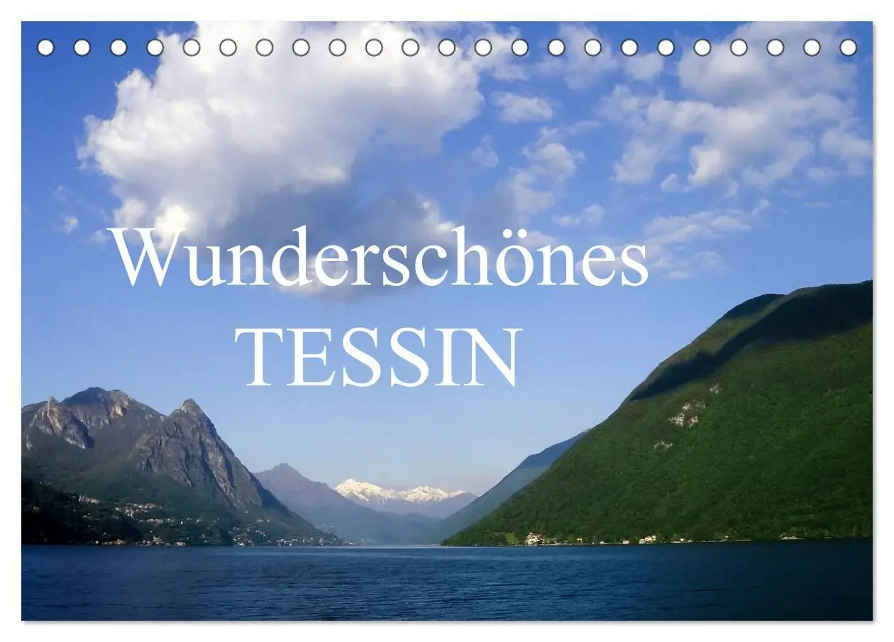 Cover: 9783516133325 | Wunderschönes Tessin (Tischkalender 2026 DIN A5 quer), CALVENDO...