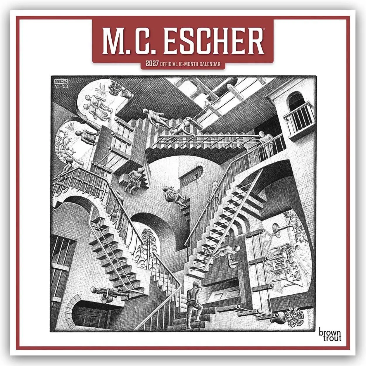Cover: 9798330713325 | M. C. Escher 2027 - 16-Monatskalender | Browntrout Publishers | 28 S.