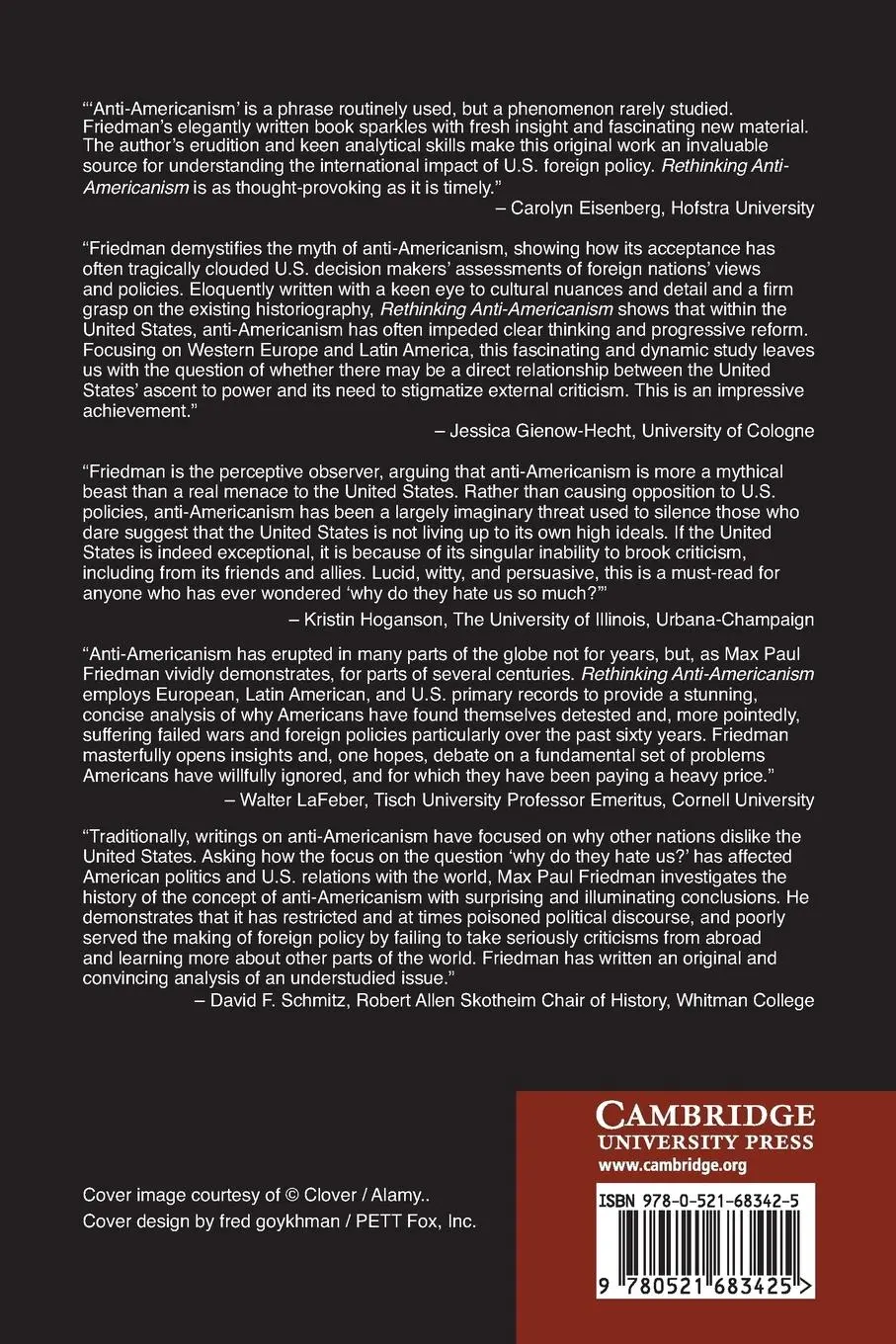 Rückseite: 9780521683425 | Rethinking Anti-Americanism | Max Paul Friedman | Taschenbuch | 2013