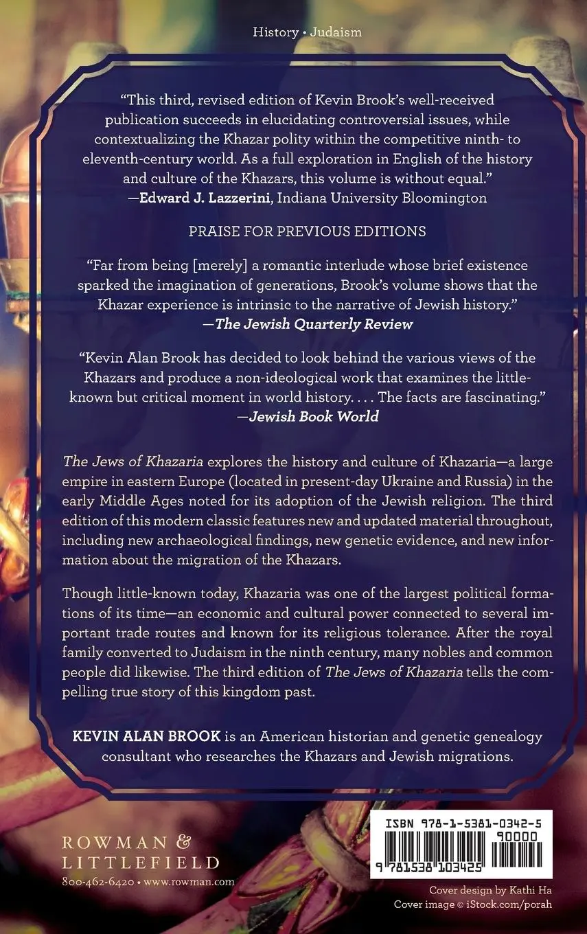 Rückseite: 9781538103425 | The Jews of Khazaria | Kevin Alan Brook | Buch | Englisch | 2018