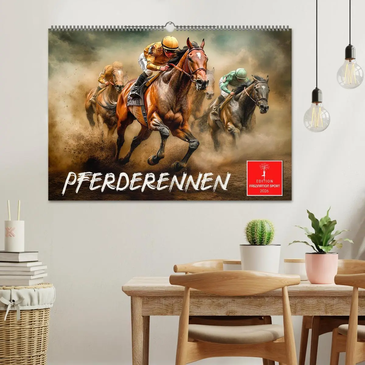 Bild: 9783457343425 | Pferderennen (Wandkalender 2026 DIN A2 quer), CALVENDO Monatskalender