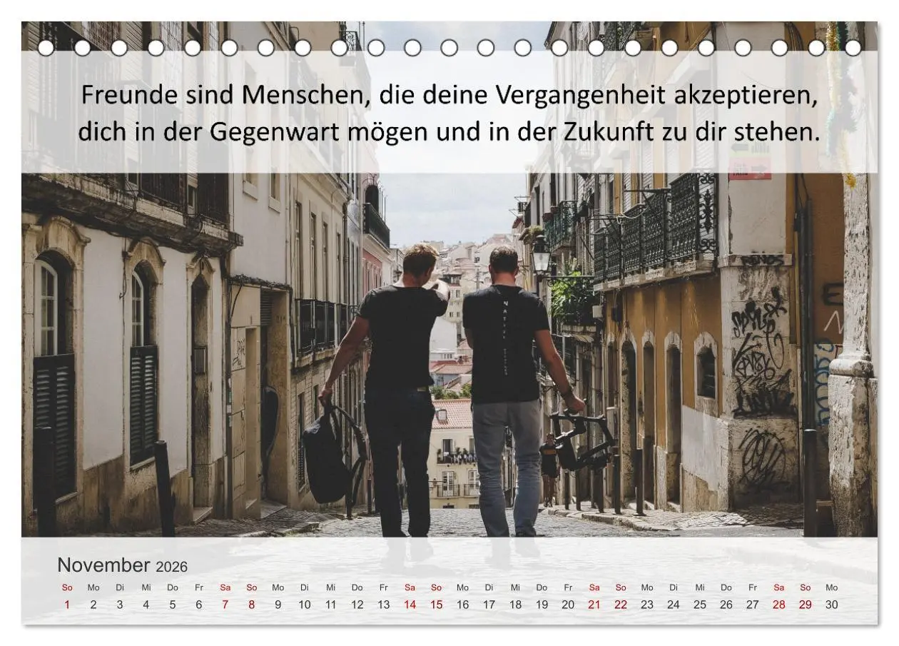 Bild: 9783457583425 | Motivationssprüche Freundschaft (Tischkalender 2026 DIN A5 quer),...